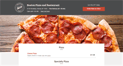 Desktop Screenshot of bostonpizzasubs.com